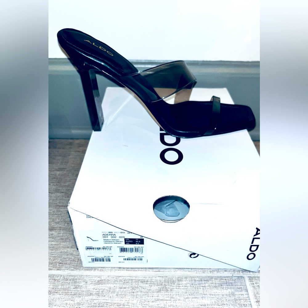Aldo Smoked Strap Heels